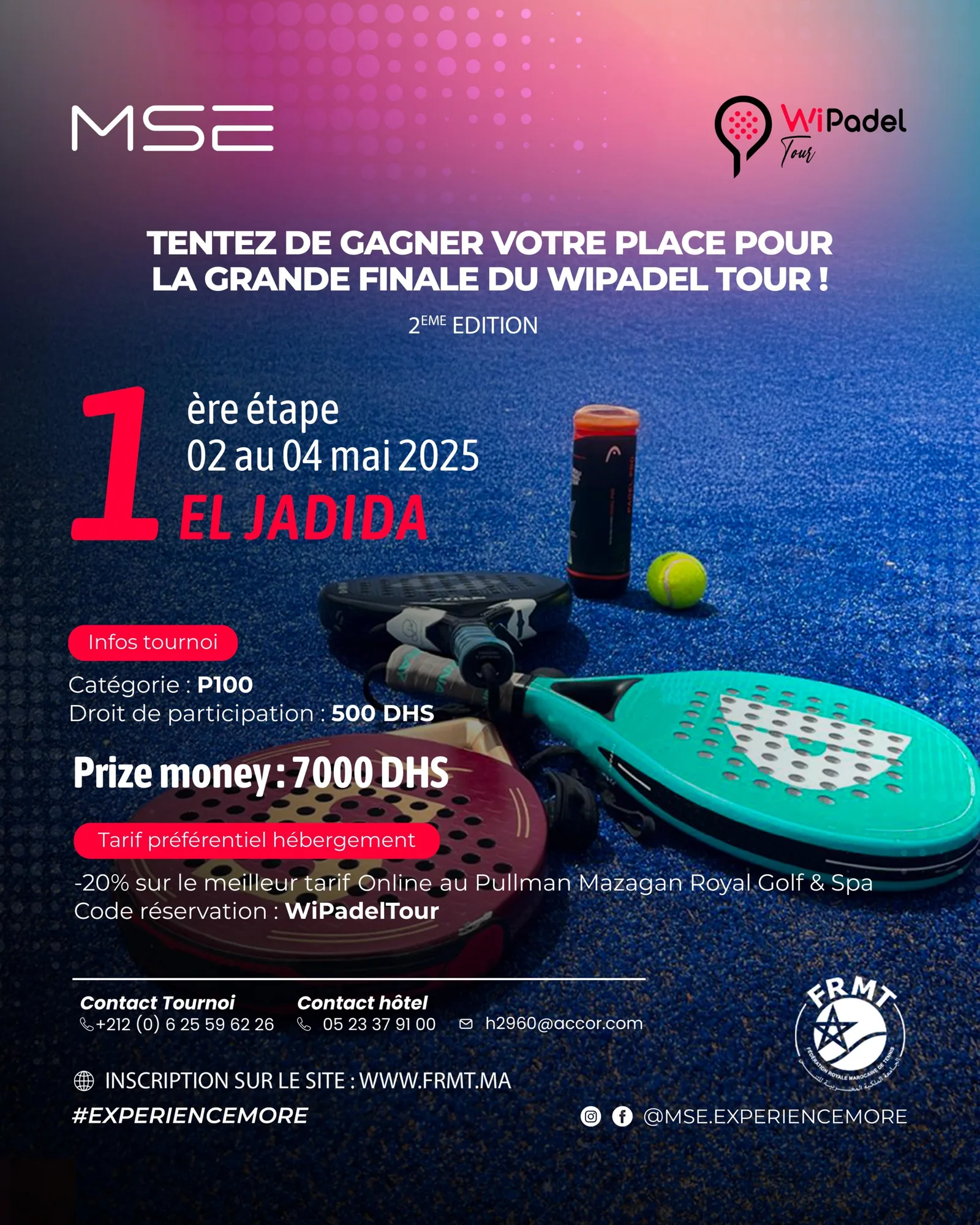 Tournoi de padel au Maroc